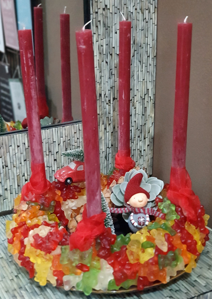 gummibären-adventskranz