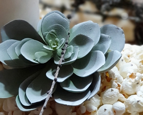 Adventskranz-Popcorn-DIY