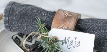 winterliche Servietten & Textilien