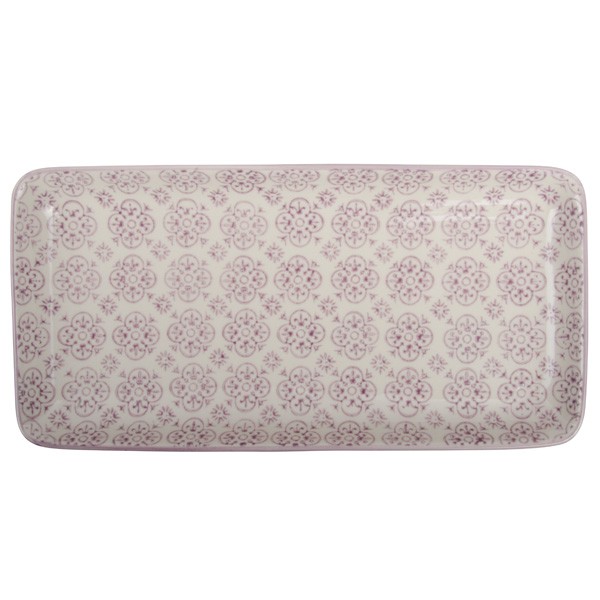 Teller Länglich Rechteckig Casablanca Bloom Lila 25x12cm Ib Laursen 1534-38 Teller Länglich Rechteckig Casablanca Bloom Lila 25x12cm Ib Laursen 1534-38