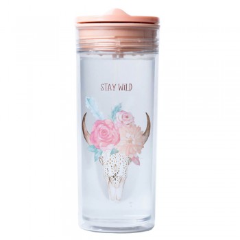 Chic mic - Slide Cup Crystal Trinkflasche - Stay wild - BPA frei