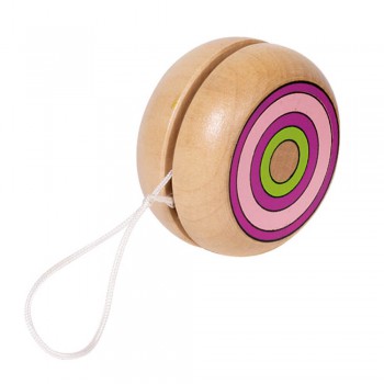 Goki - JoJo Holspielzeug Geschicklichkeitsspiel bunte Ringe 4,8 cm