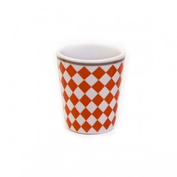 Krasilnikoff Eierbecher orange Harlekin