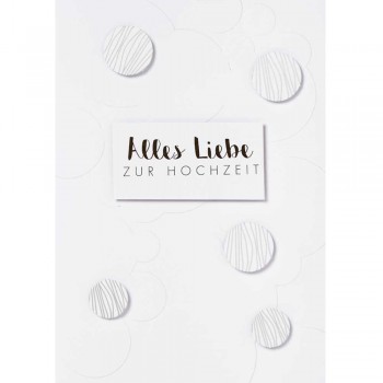 Räder Glückwunschkarte Punkte Alles Liebe zur Hochzeit