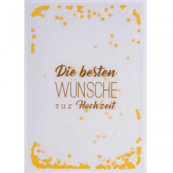 Räder Glückwunschkarte Konfetti Die besten Wünsche zur Hochzeit