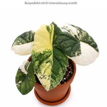 Alocasia melo albo variegata Alocasia melo albo variegata