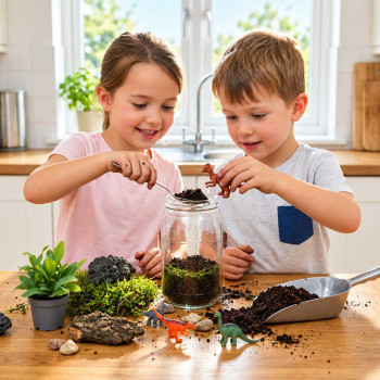 Workshop - Flaschengarten bepflanzen für Kinder