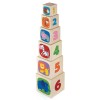 New Classic Toys Stapelwürfel aus Holz Tiere Zahlen Formen Lernspielzeug Stapelturm Stapelspiel Motorikspielzeug Holzspielzeug Kleinkindspielzeug