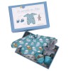 Moulin Roty Kleidungset Schlafstrampler für Baby Puppe Boy und Girl blau
