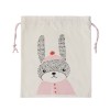 Bloomingville Turnbeutel für Kinder mit Hasen Print Mini Serie