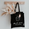 Eulenschnitt Shopper aus Jute Dich gibt es nur einmal schwarz