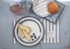 Krasilnikoff Teller Stripes charcoal