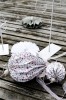 Storefactory - Boviken Papier Balloon gefaltet Blumenmuster grau weiß