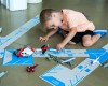 Waytoplay Spielestraße Runway Flughafen aus Karton 14 teilig